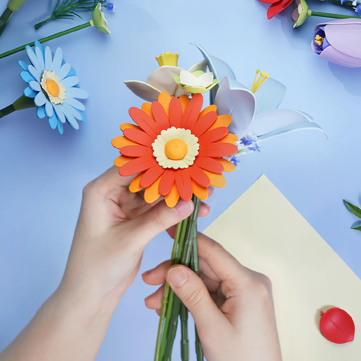 ROKR Twilight Sky Bouquet DIY Flower 3D Puzzle AF03J - Image 6