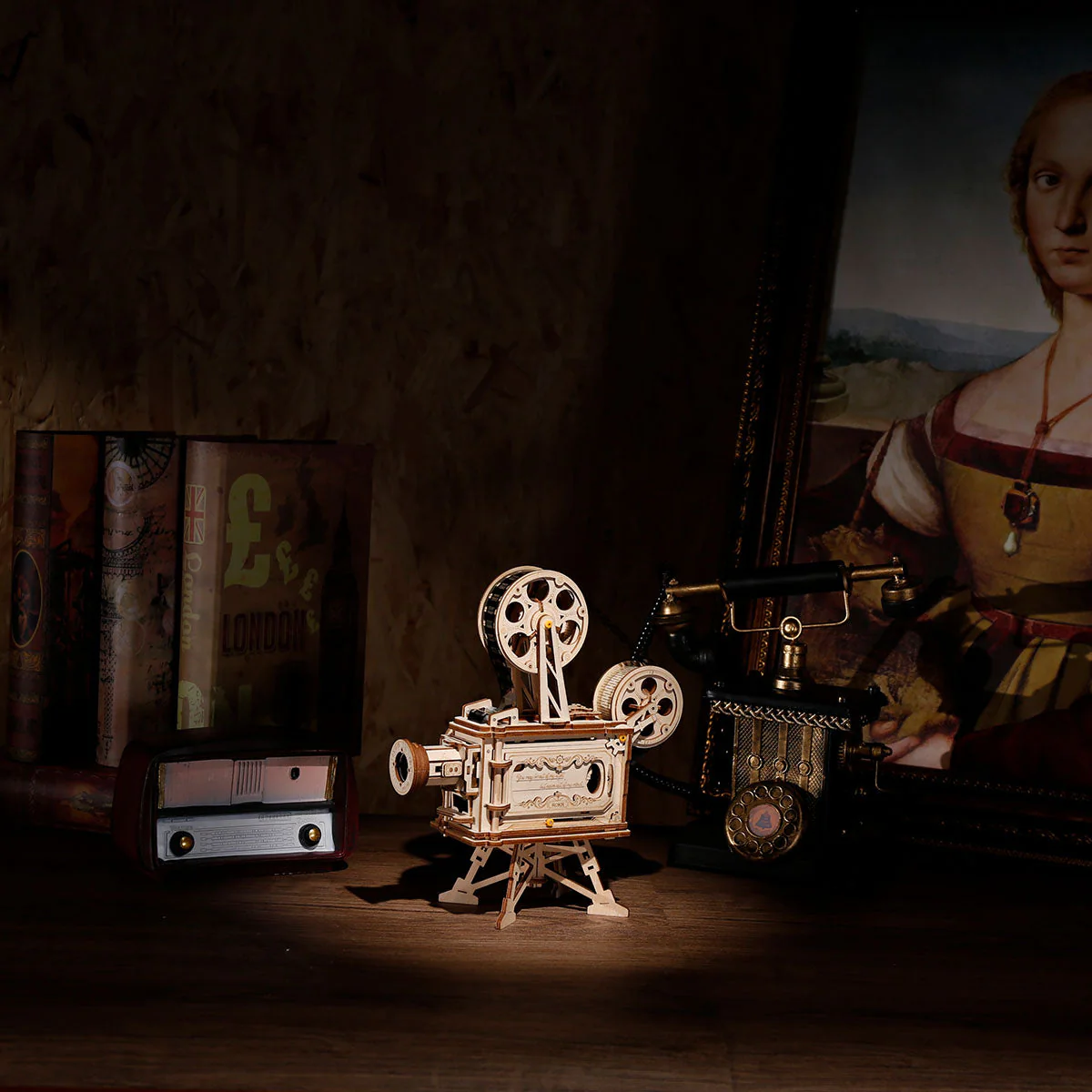 ROKR Vitascope Movie Projector 3D Wooden Puzzle LK601 - Image 3