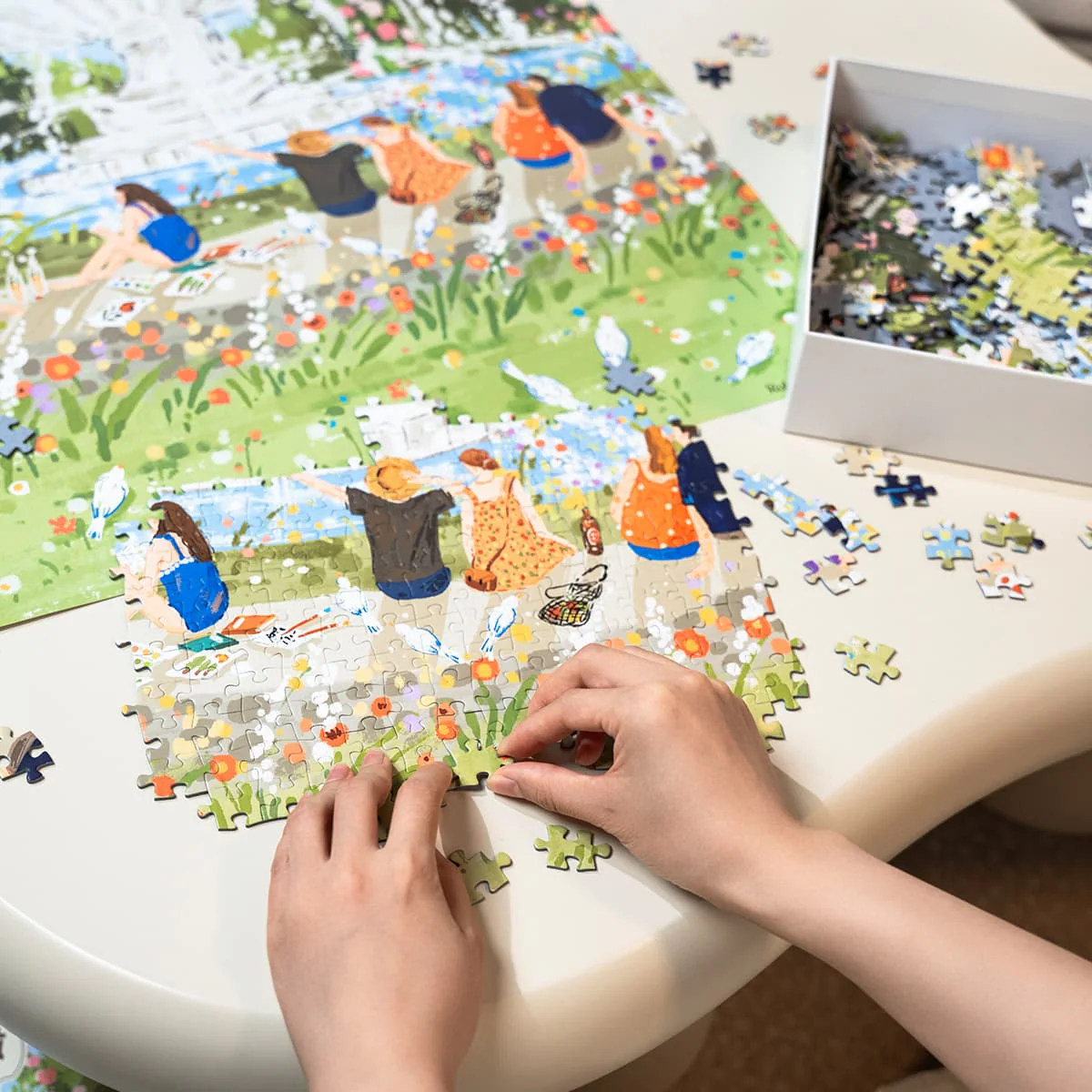 Rolife Afternoon Fountain 1000 Piece Jigsaw Puzzle PT001 - Image 3