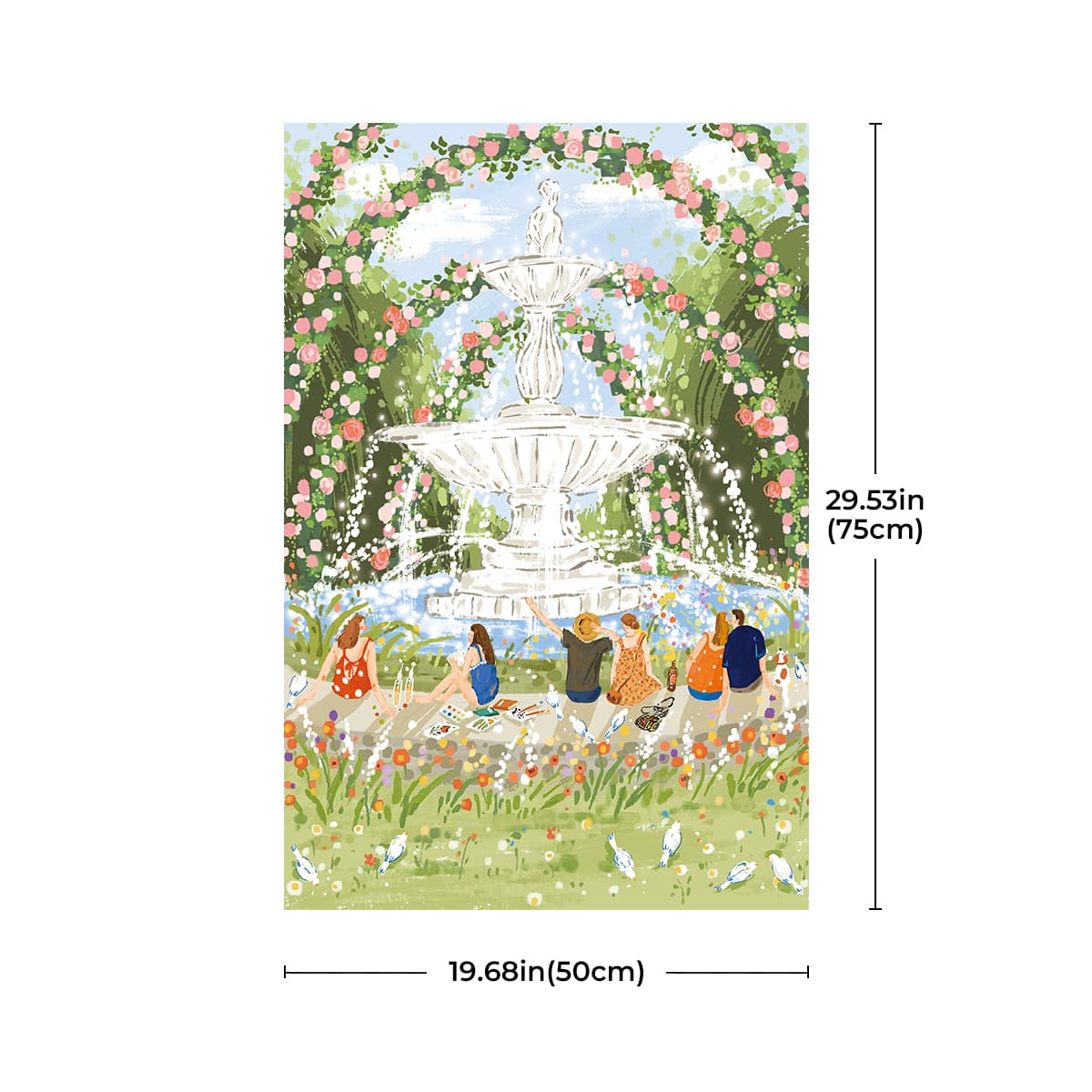 Rolife Afternoon Fountain 1000 Piece Jigsaw Puzzle PT001 - Image 5