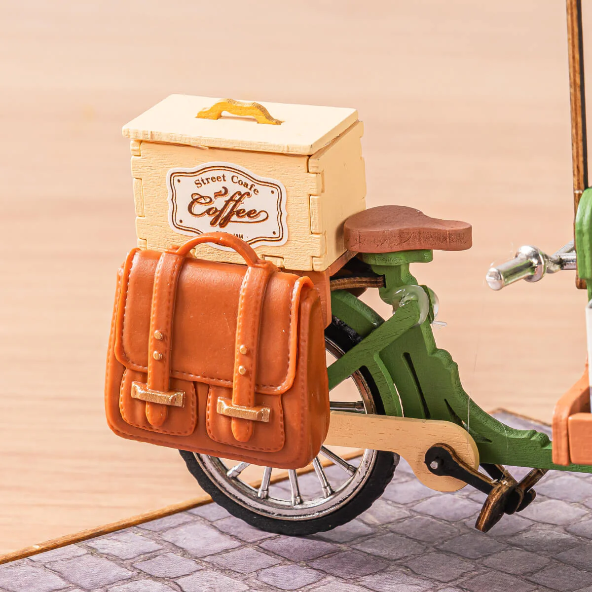 Rolife Aromatic Coffee Cart DIY Miniature House DG182 - Image 7