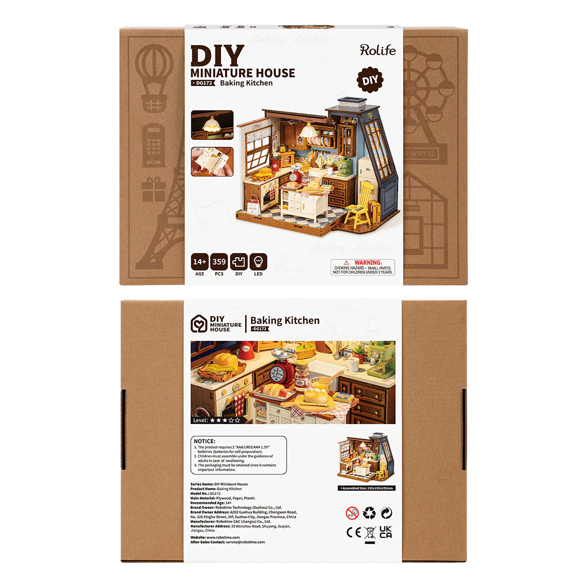 Rolife Baking Kitchen DIY Miniature House DG172 - Image 9
