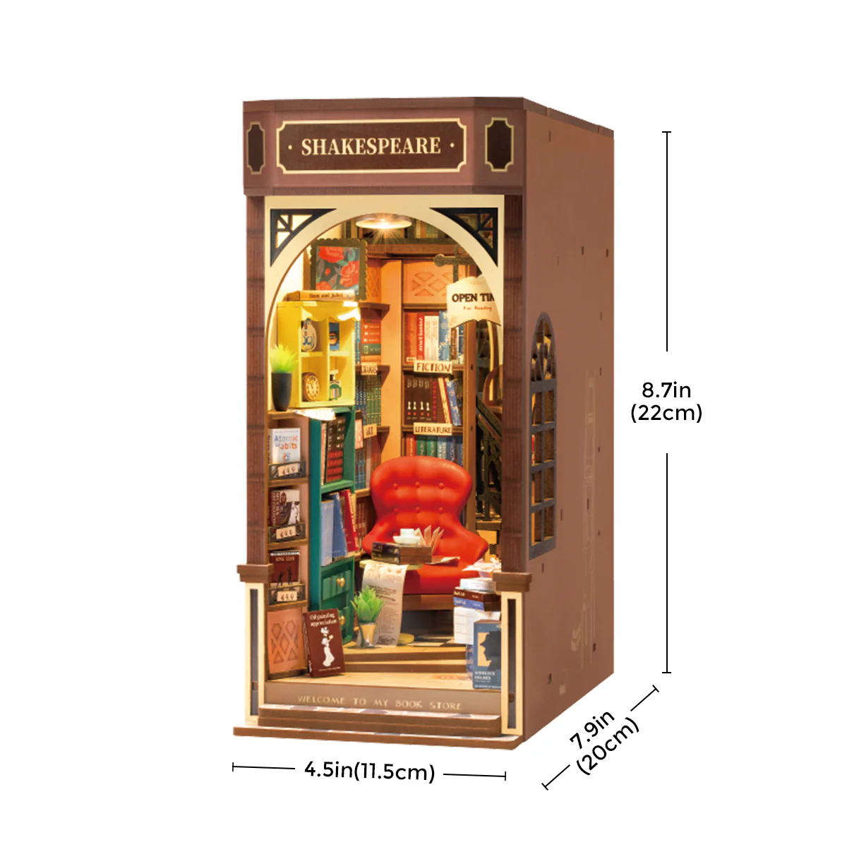 Rolife Bookstore DIY Book Nook Kit TGB07 - Image 7