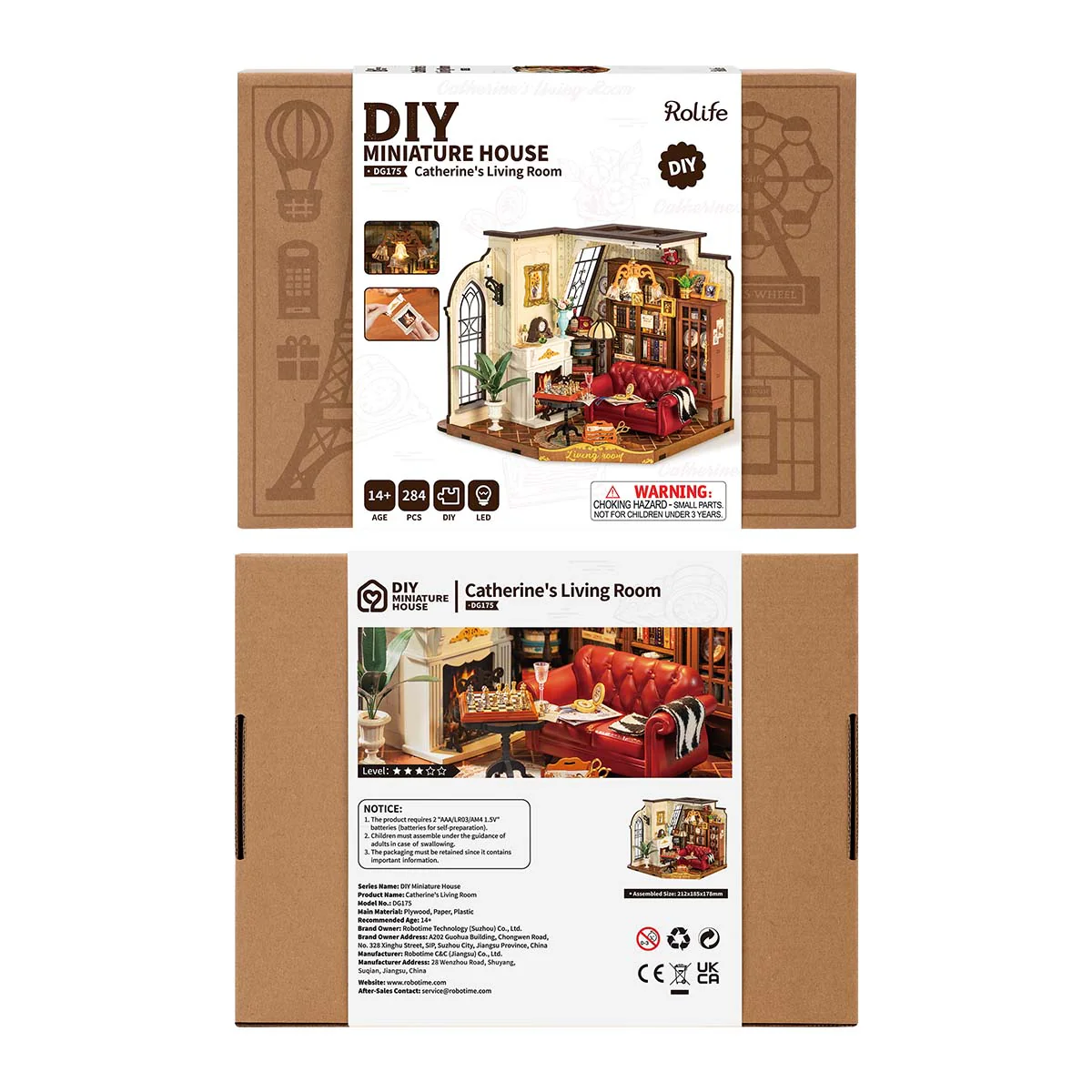Rolife Catherine's Living Room DIY Miniature House DG175 - Image 7