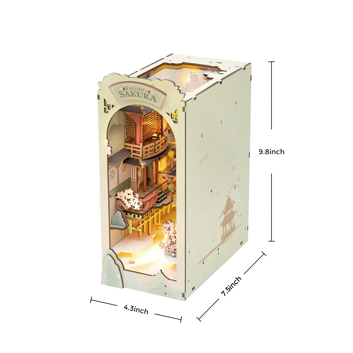 Rolife Falling Sakura DIY Book Nook TGB05 - Image 6