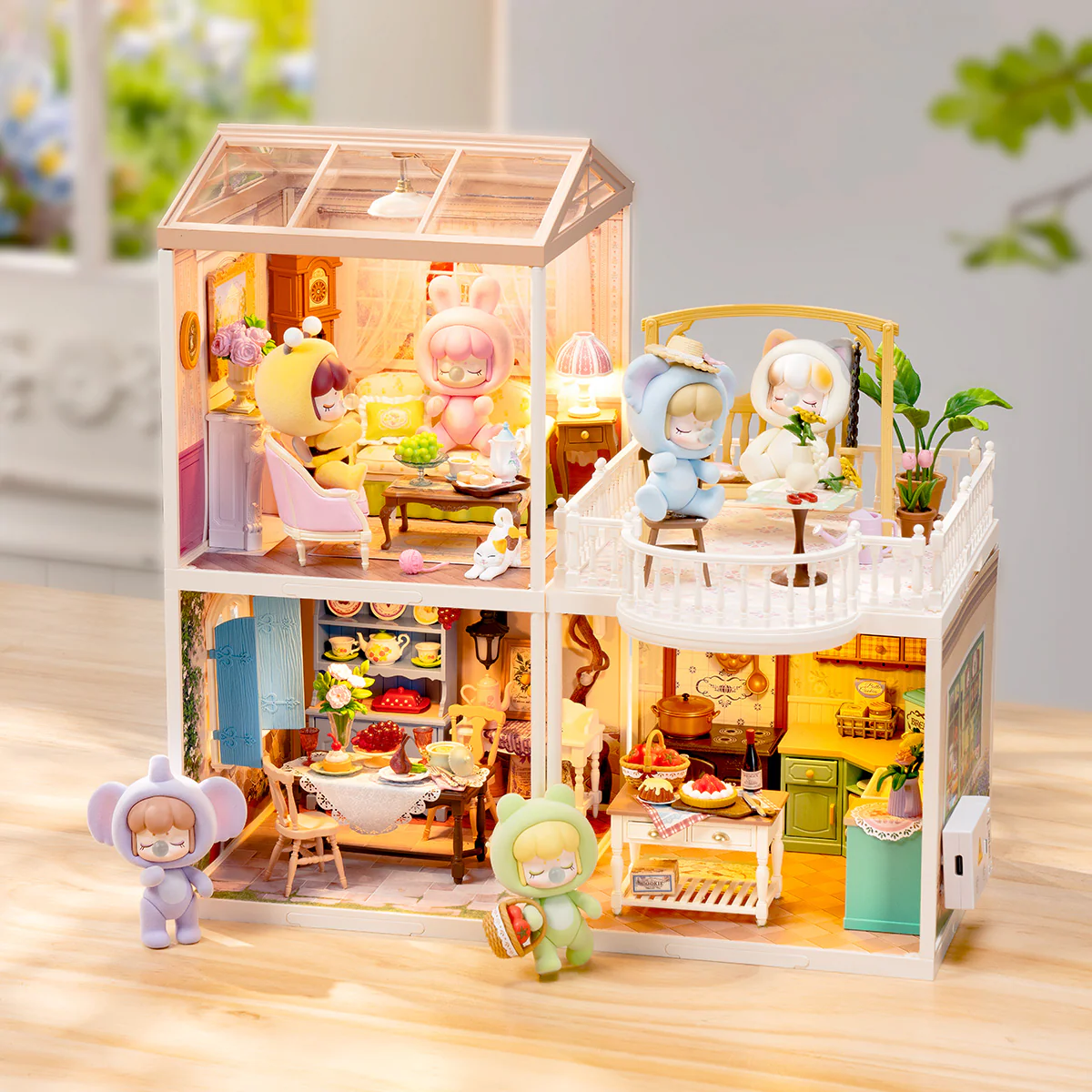 Rolife Farmhouse Kitchen DIY Miniature House DW024 - Image 5