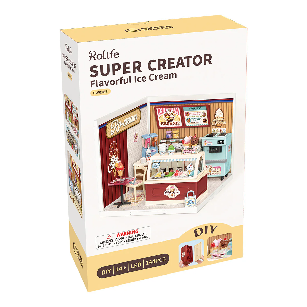 Rolife Flavorful Ice Cream DIY Miniature House DW018B - Image 7