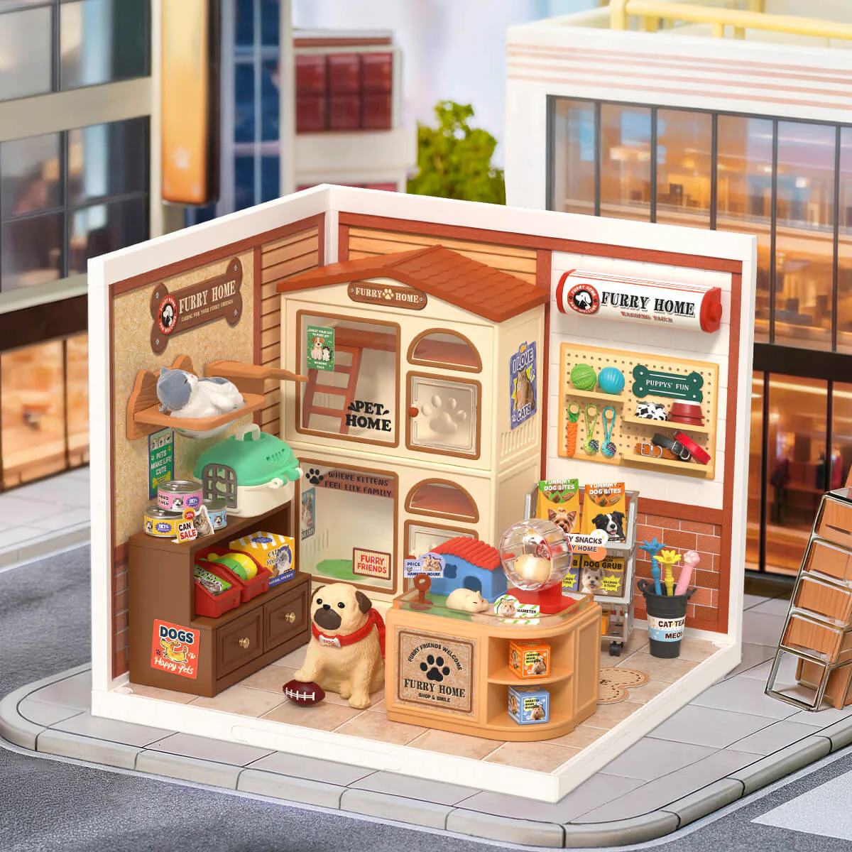 Rolife Furry Friends' Home DIY Miniature House DW027 - Image 3