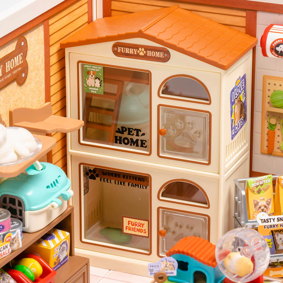 Rolife Furry Friends' Home DIY Miniature House DW027 - Image 5