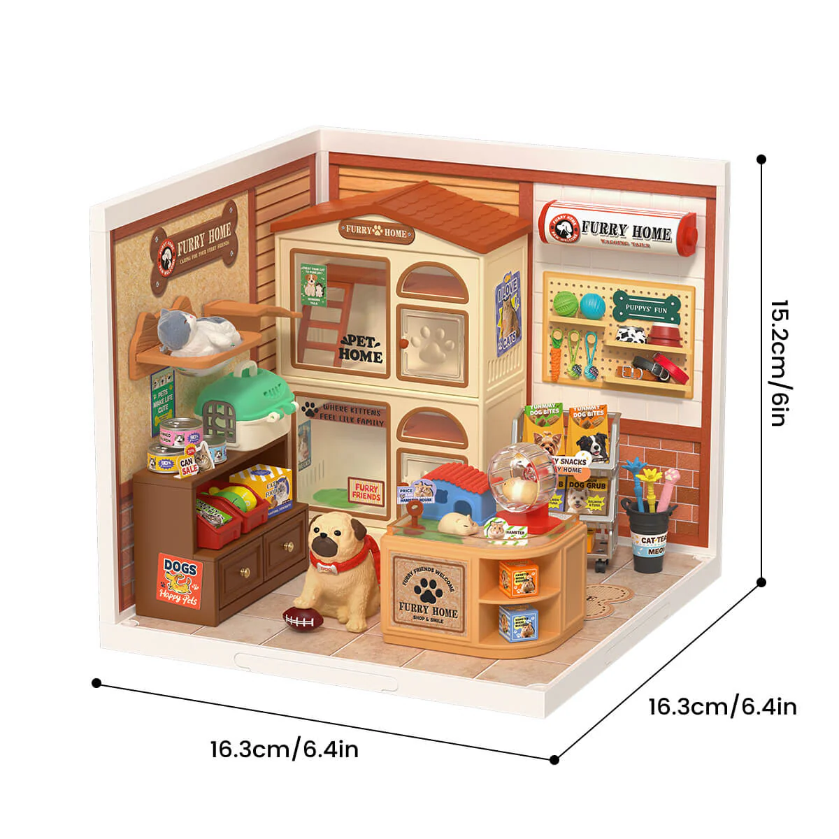 Rolife Furry Friends' Home DIY Miniature House DW027 - Image 6