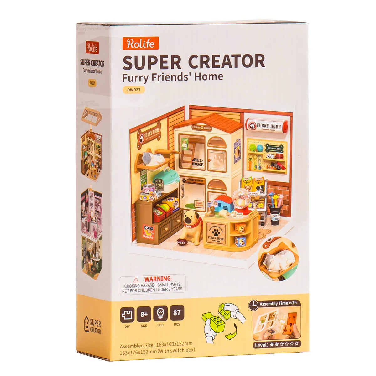 Rolife Furry Friends' Home DIY Miniature House DW027 - Image 7
