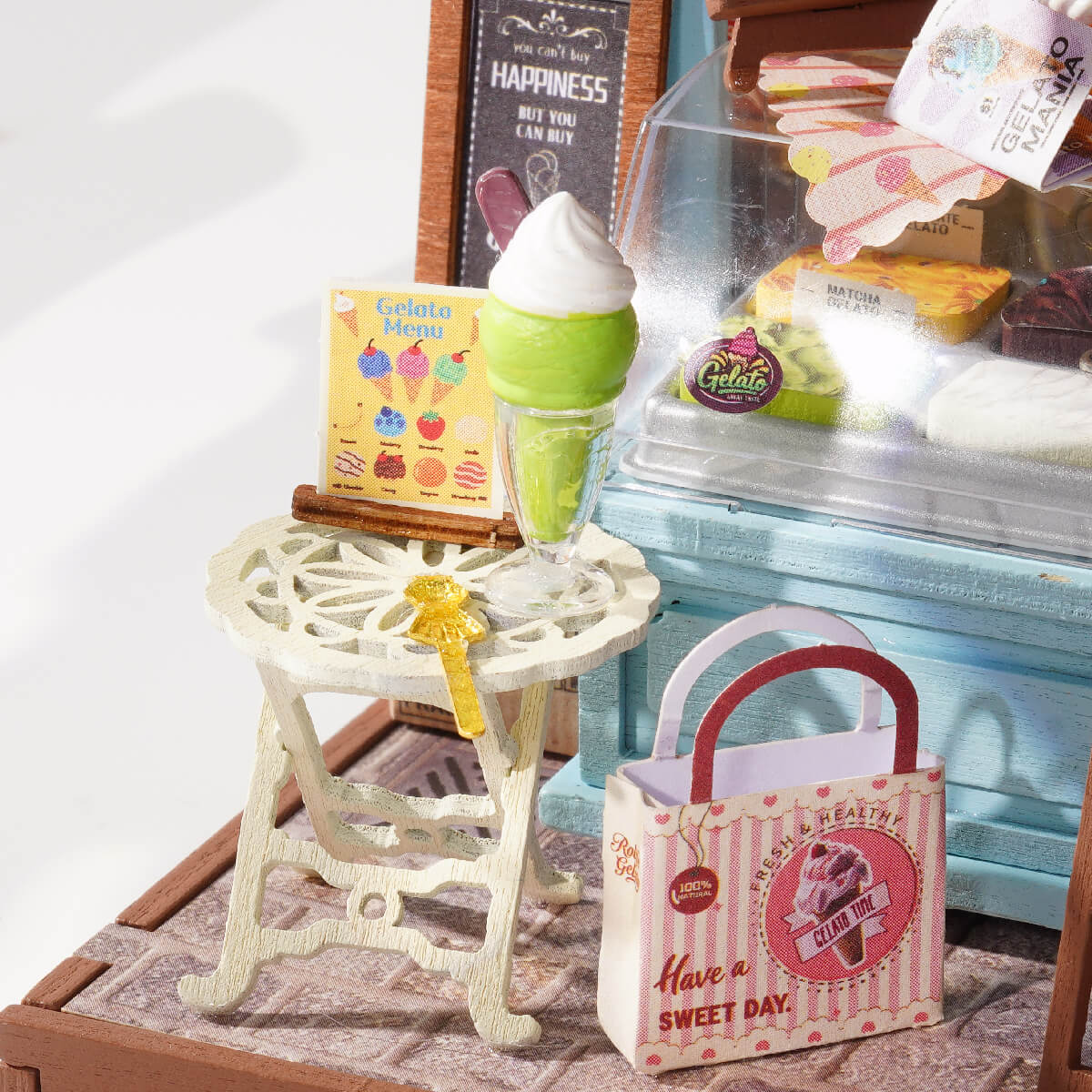 Rolife Gelato Stall DIY Miniature House DS052 - Image 4