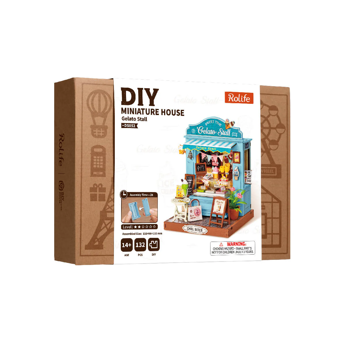 Rolife Gelato Stall DIY Miniature House DS052 - Image 6