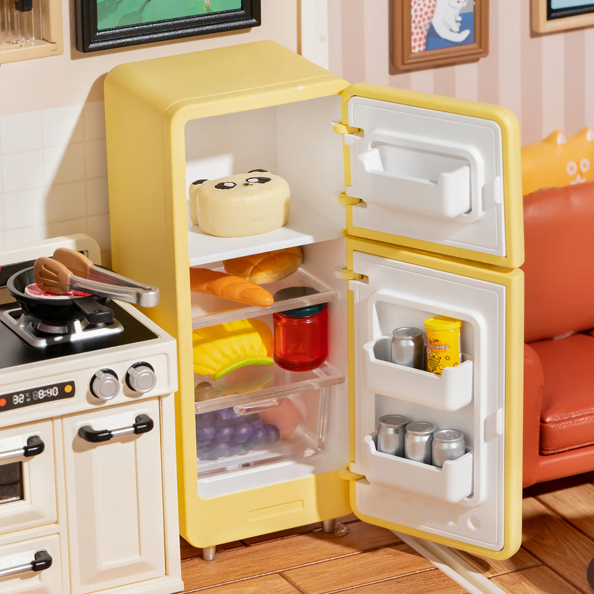 Rolife Happy Meals Kitchen DIY Miniature House DW008 - Image 4