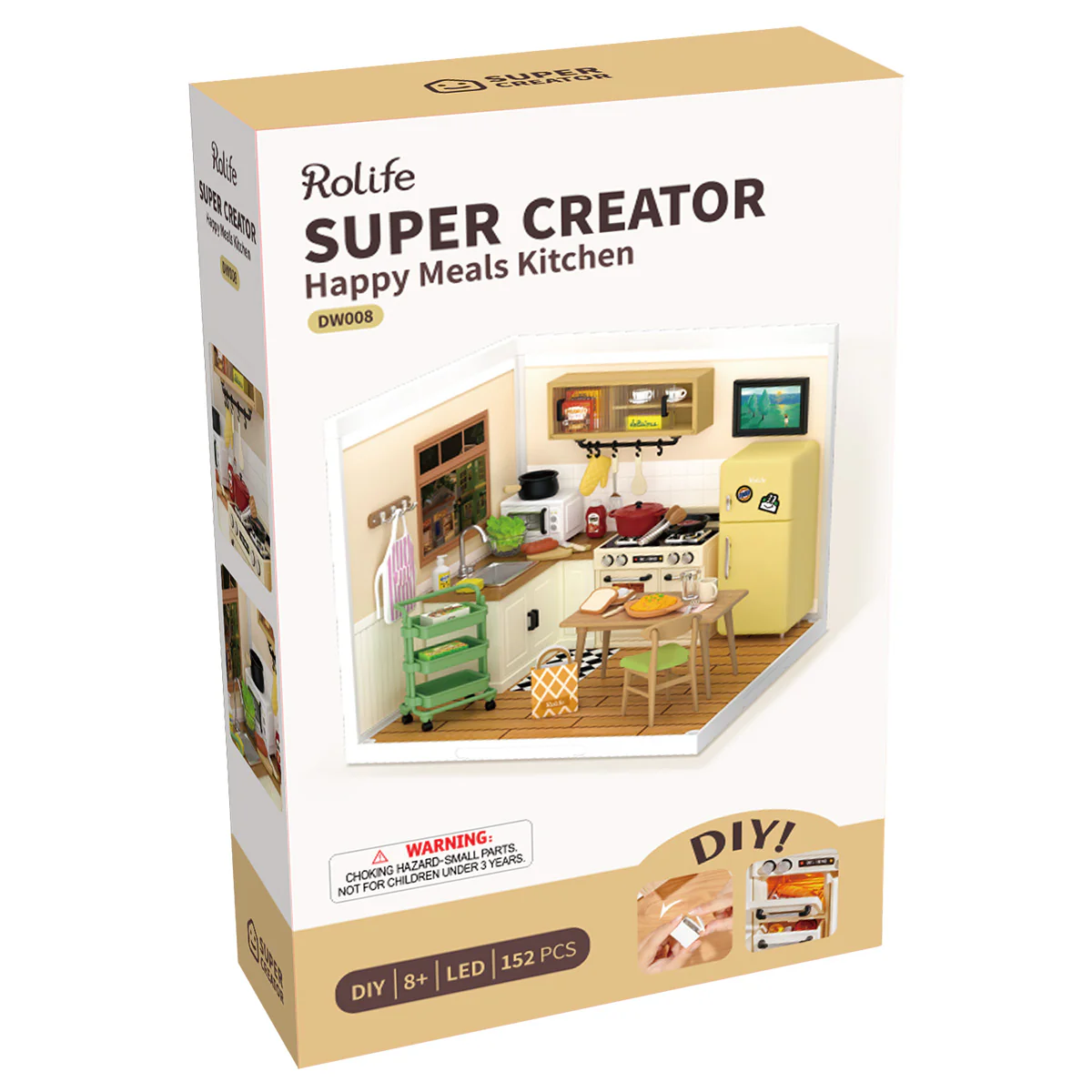 Rolife Happy Meals Kitchen DIY Miniature House DW008 - Image 7