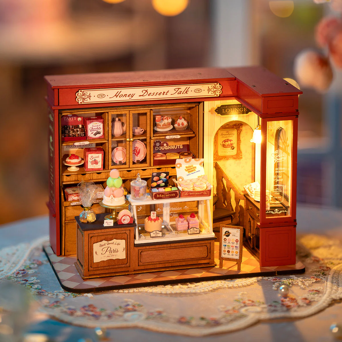 Rolife Honey Dessert Talk DIY Miniature House DG168 - Image 3