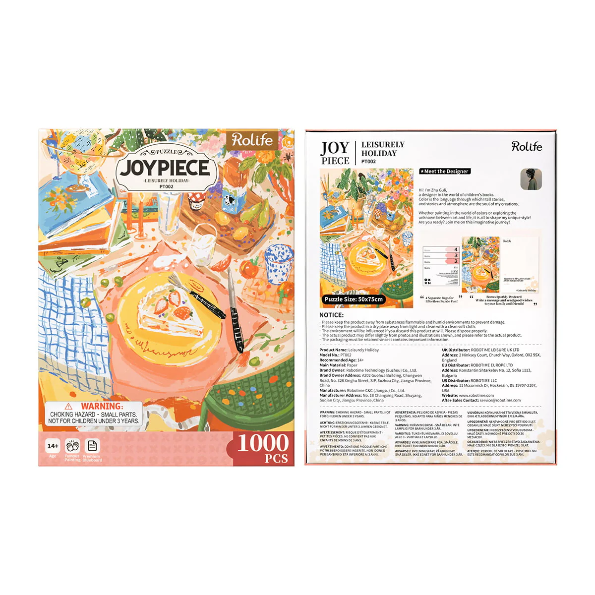 Rolife Leisurely Holiday 1000 Piece Jigsaw Puzzle PT002 - Image 7