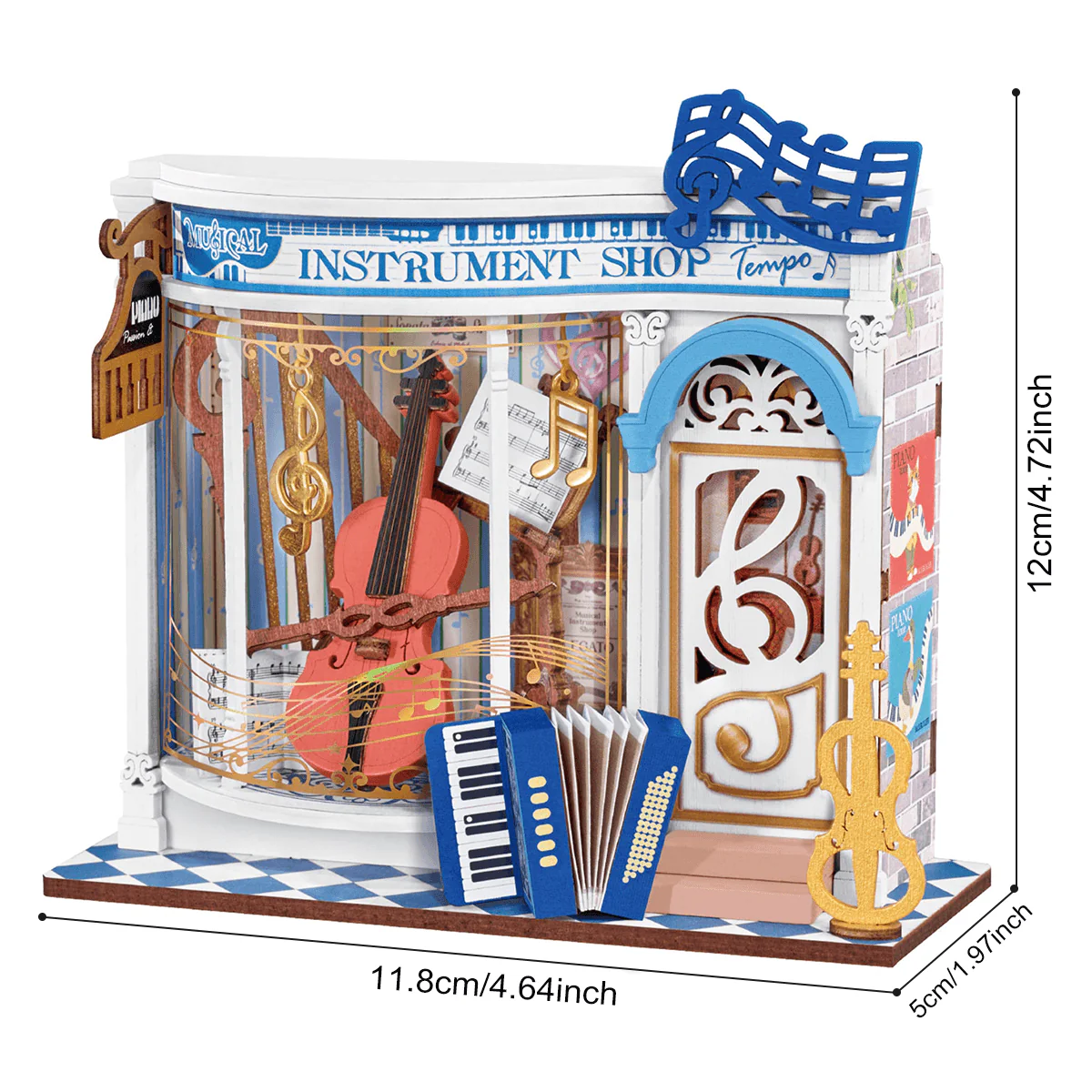 Rolife Melody Instrument Shop DIY Miniature House DS047 - Image 6