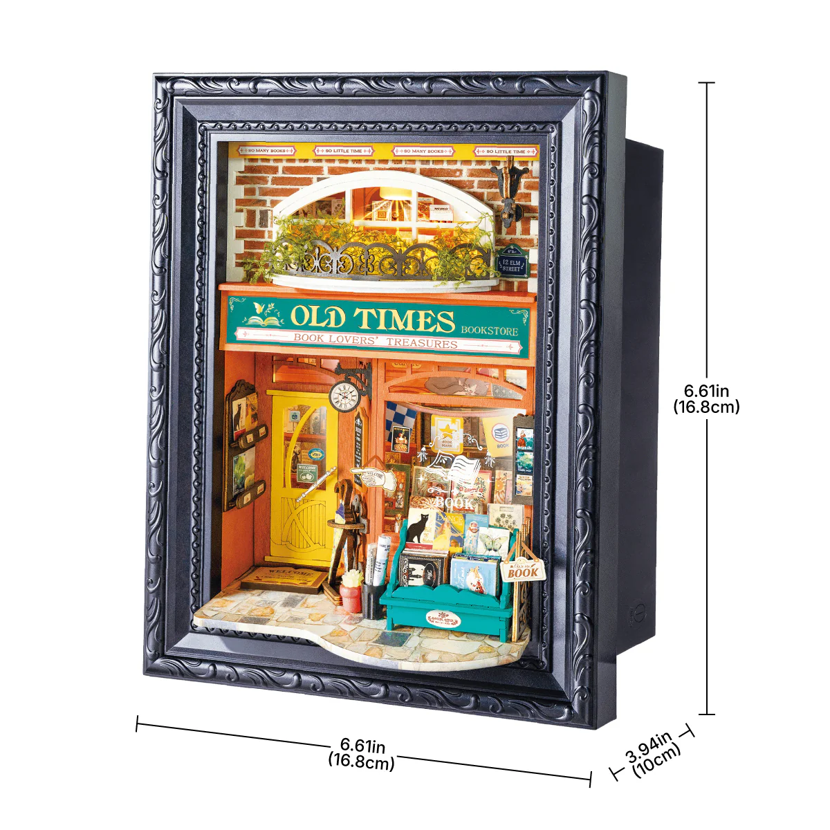 Rolife Old Times Bookstore 3D Wooden Puzzle DP004 - Image 5