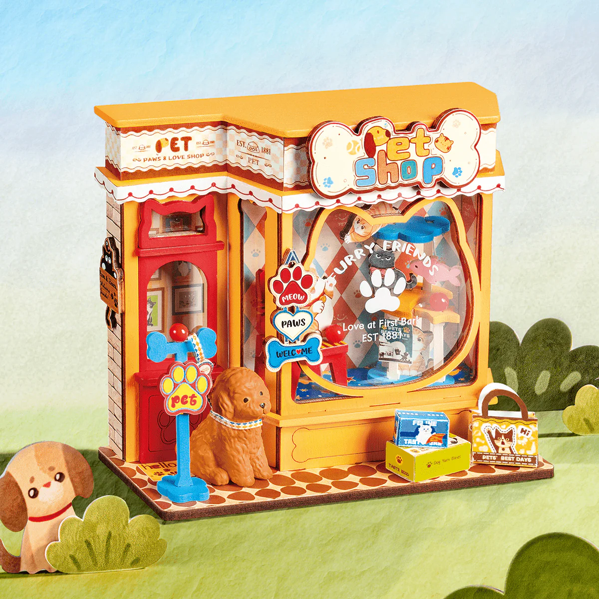 Rolife Pawfect Pet Shop DIY Miniature House DS045 - Image 2