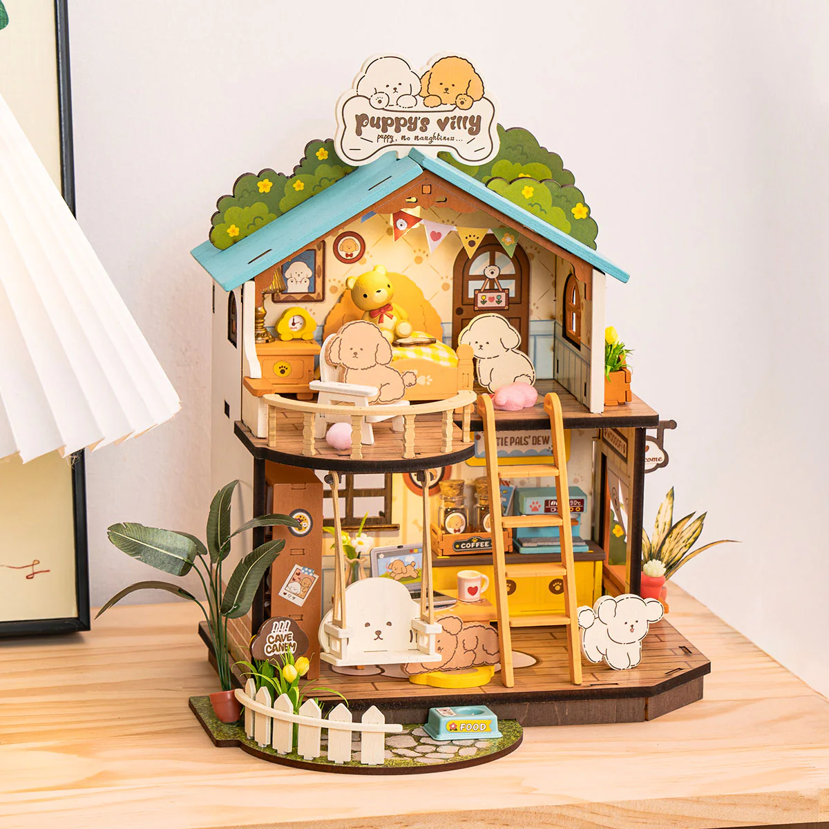 Rolife Puppy's Cozy Villa DIY Miniature House DG169 - Image 4