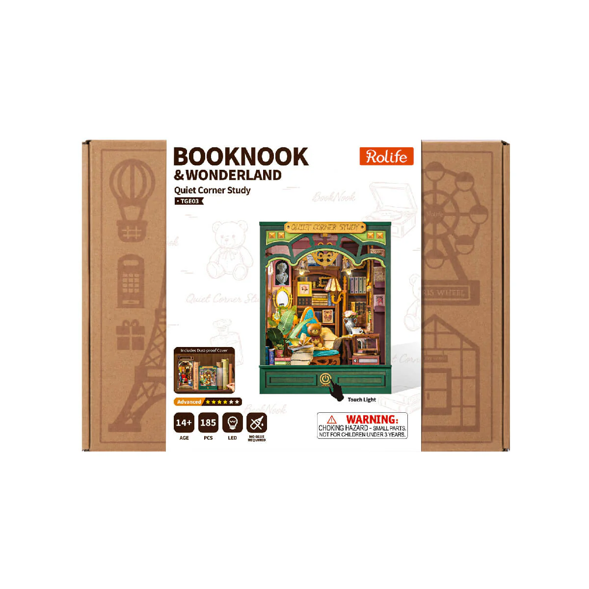 Rolife Quiet Corner Study DIY Book Nook TGE03 - Image 8