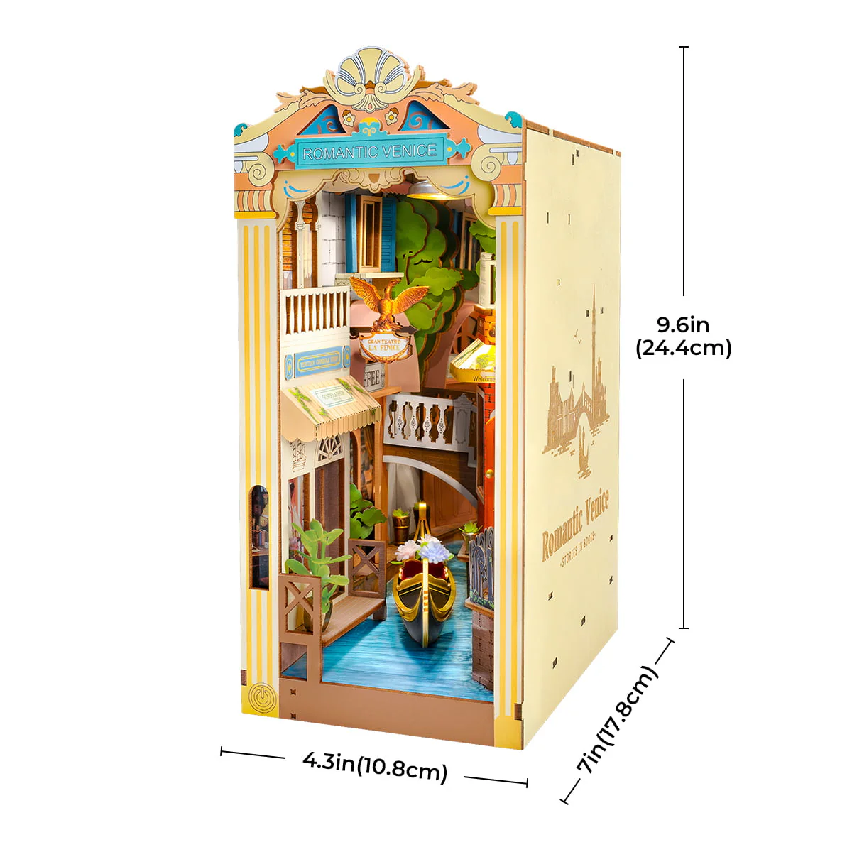 Rolife Romantic Venice DIY Book Nook Kit TGB08 - Image 7