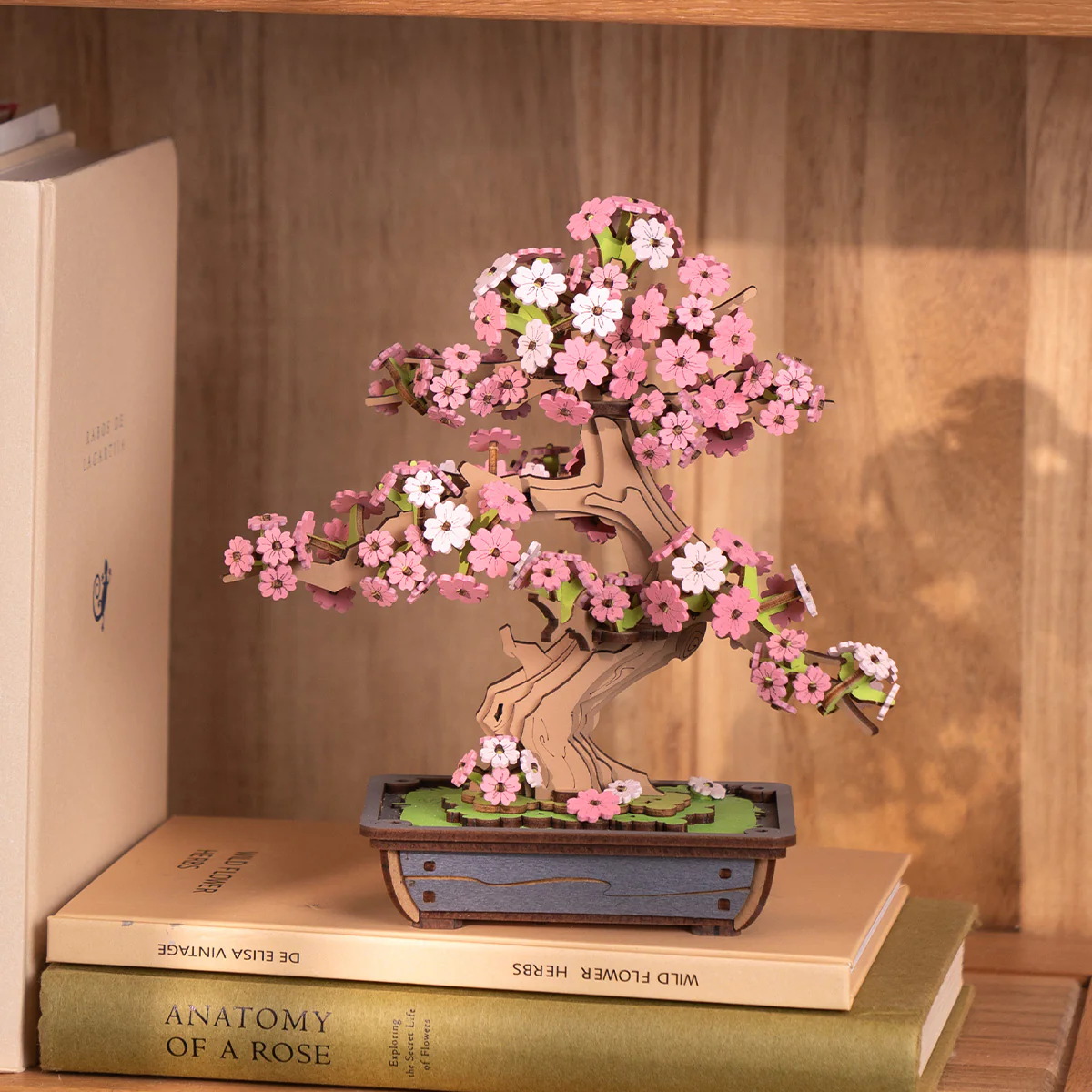 Rolife Sakura Bonsai DIY Wooden 3D Puzzle TG415 - Image 4