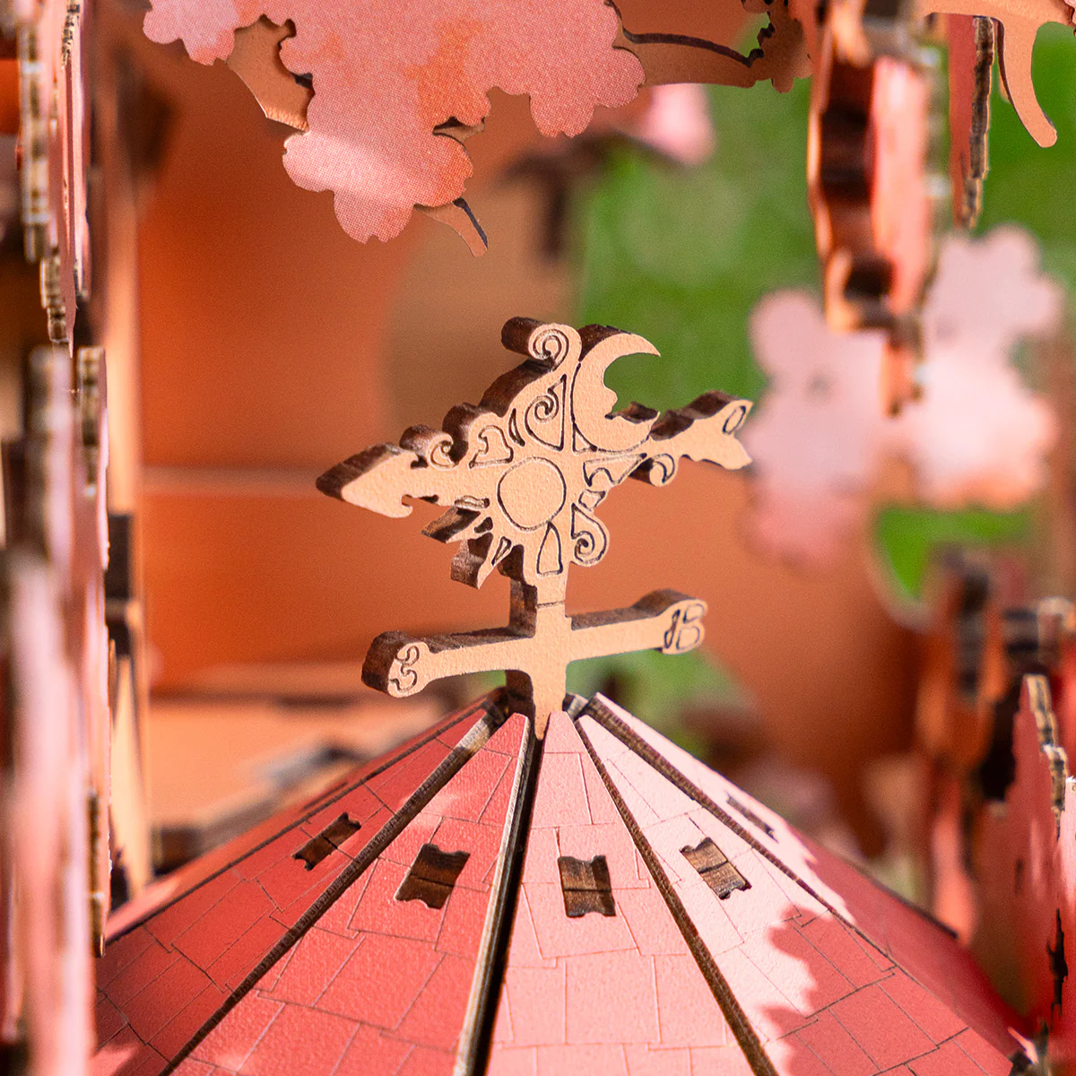 Rolife Sakura Tree House DIY Wooden 3D Puzzle TGS04 - Image 5