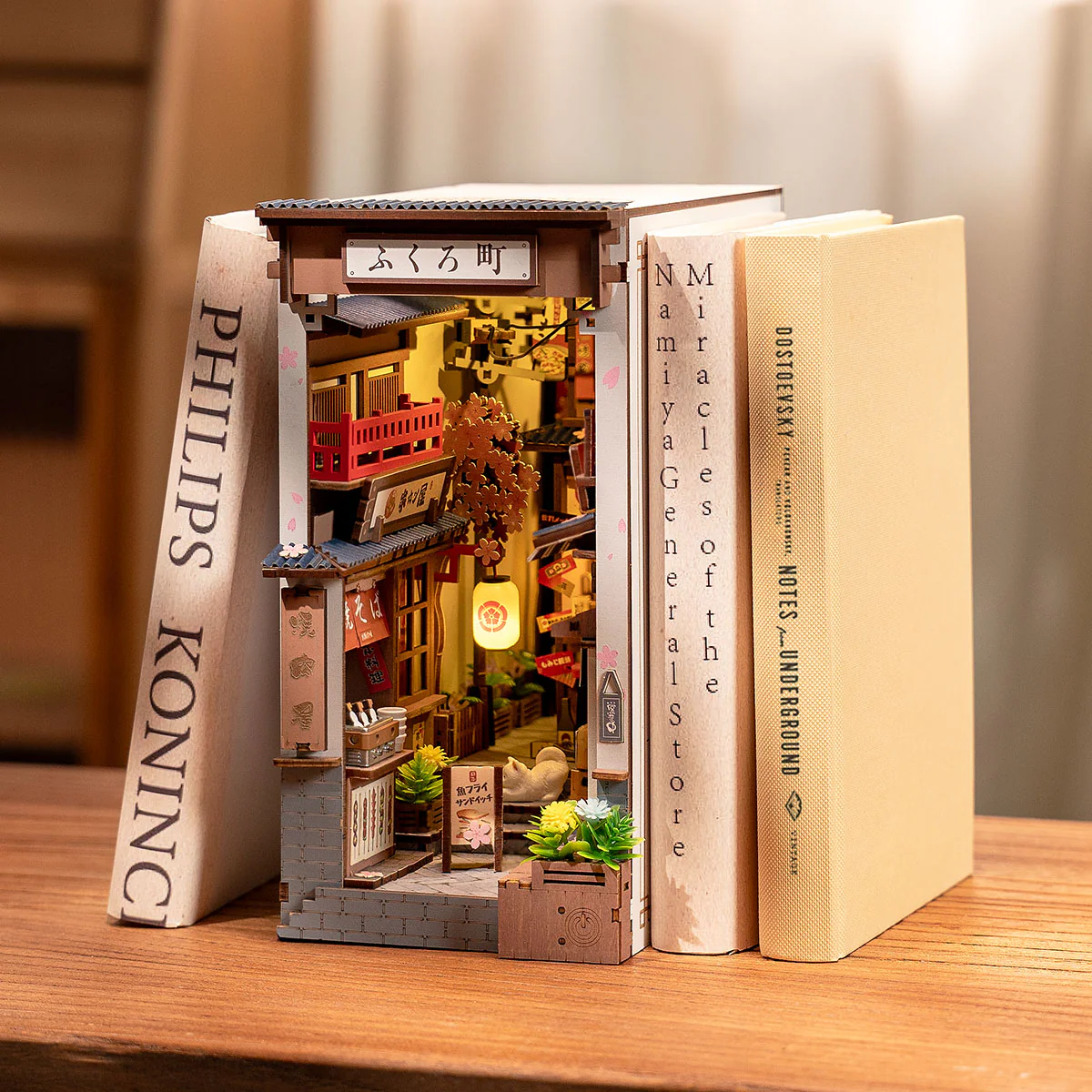 Rolife Sakura Wine Alley DIY Book Nook TGB11 - Image 5