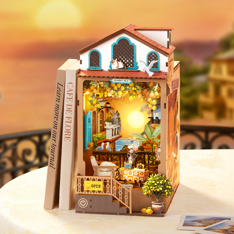 Rolife Sunset Isle DIY Book Nook TGB18 - Image 2