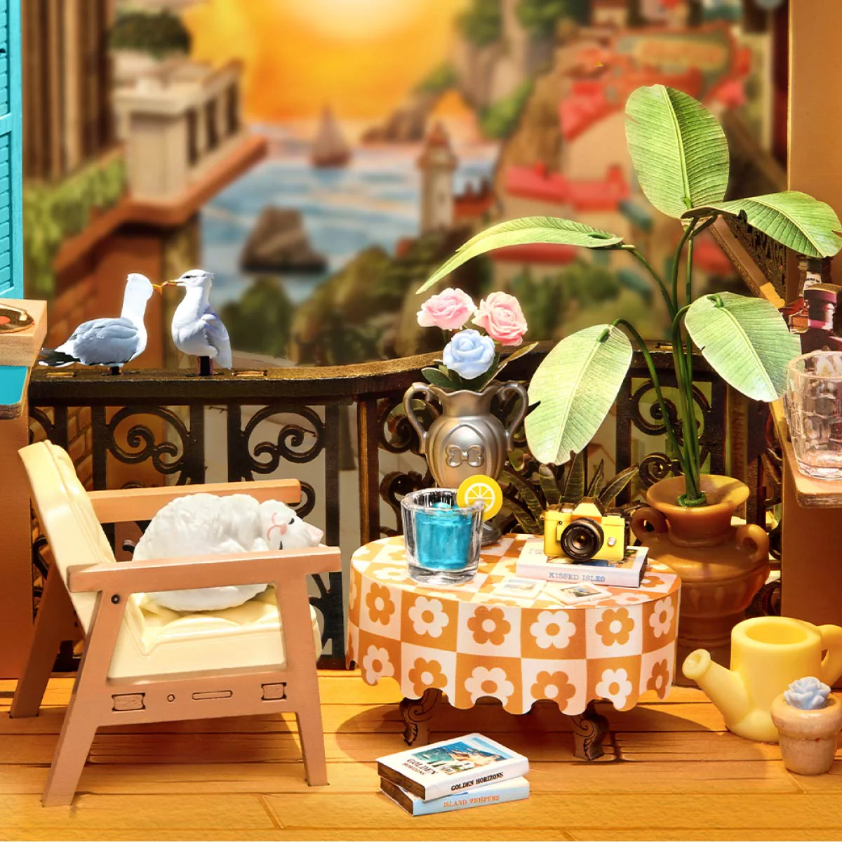 Rolife Sunset Isle DIY Book Nook TGB18 - Image 5