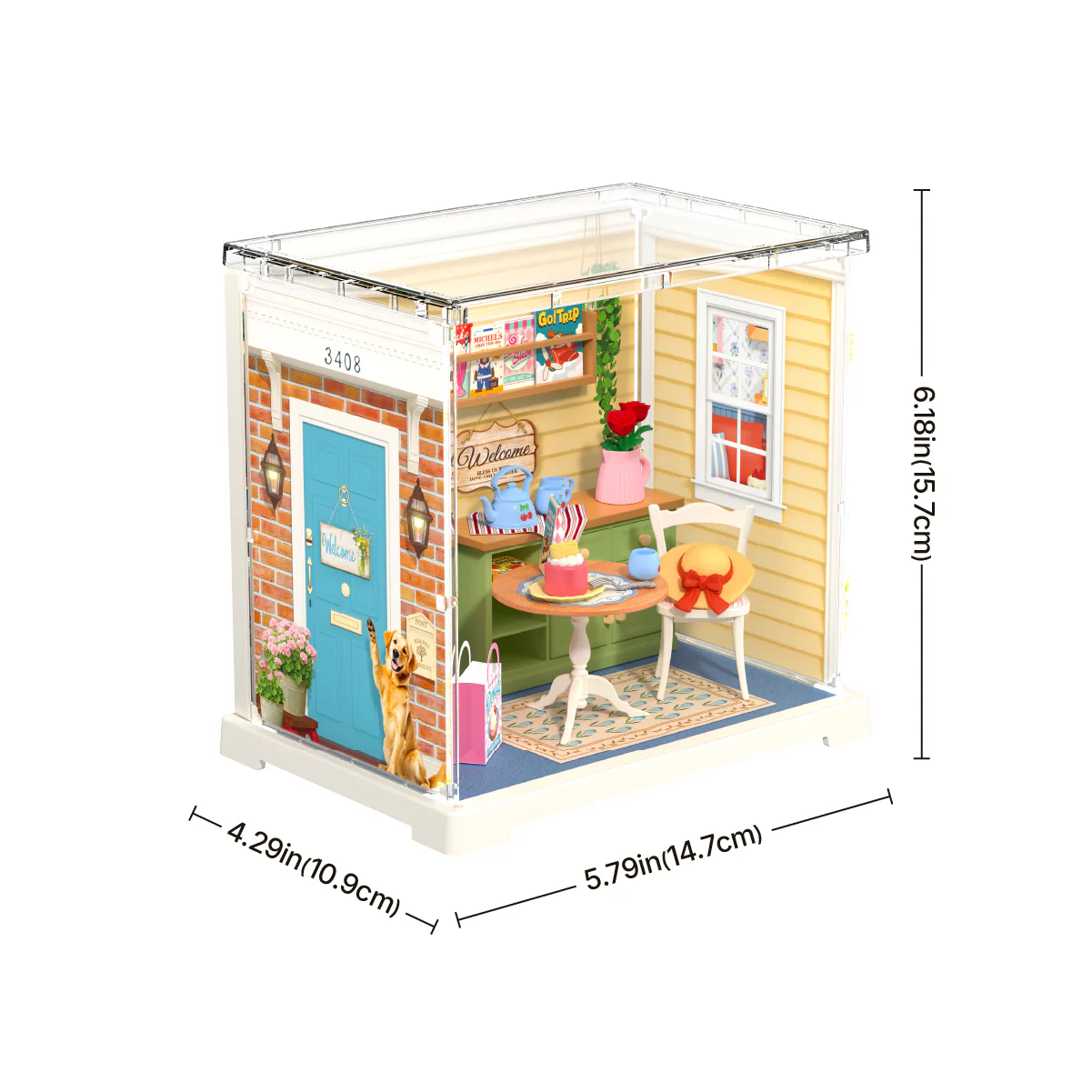 Rolife Sunshine Sip Porch DIY Miniature House DWS07B - Image 5