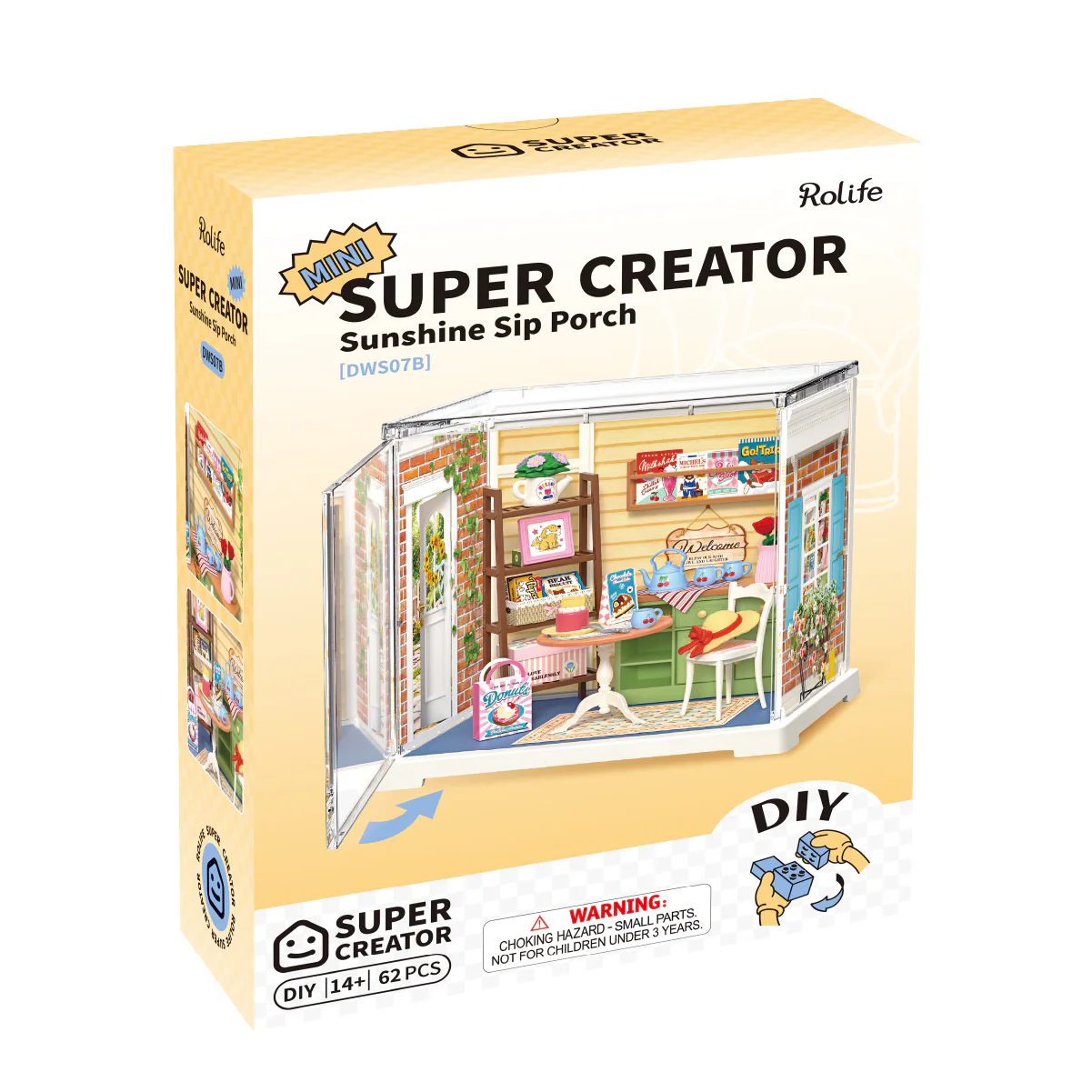 Rolife Sunshine Sip Porch DIY Miniature House DWS07B - Image 6