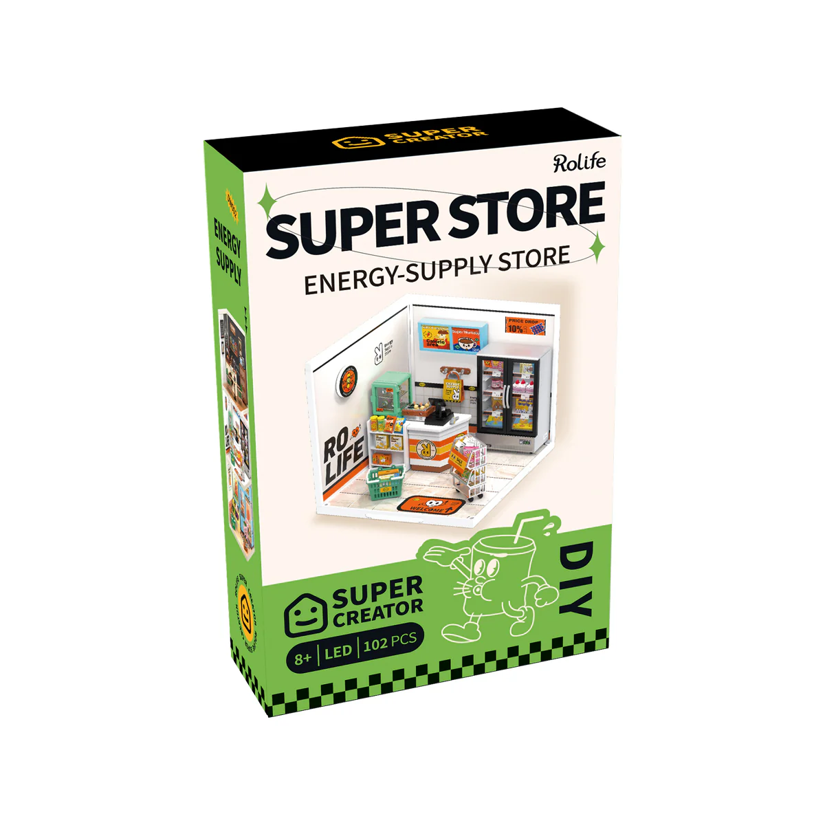 Rolife Super Creator Energy Supply Store DIY Miniature House Kit DW002 - Image 6