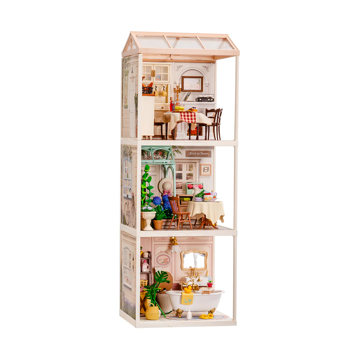 Rolife Super Creator 3 in 1 I Shape DIY Miniature House - Image 6