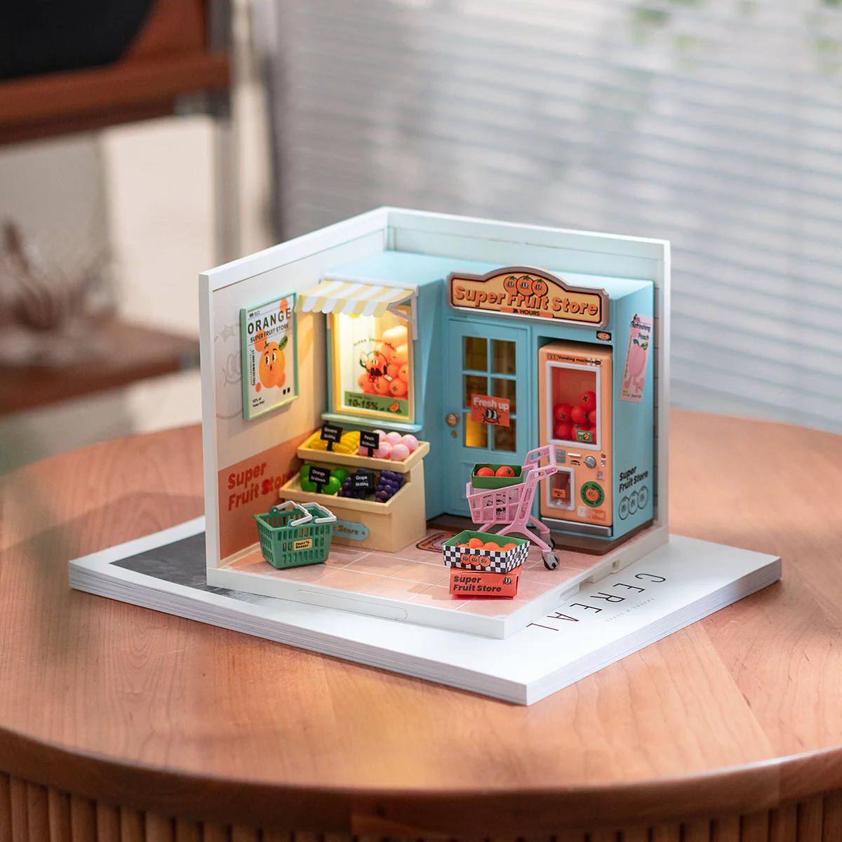 Rolife Super Creator Super Fruit Store DIY Miniature House Kit DW003 - Image 4