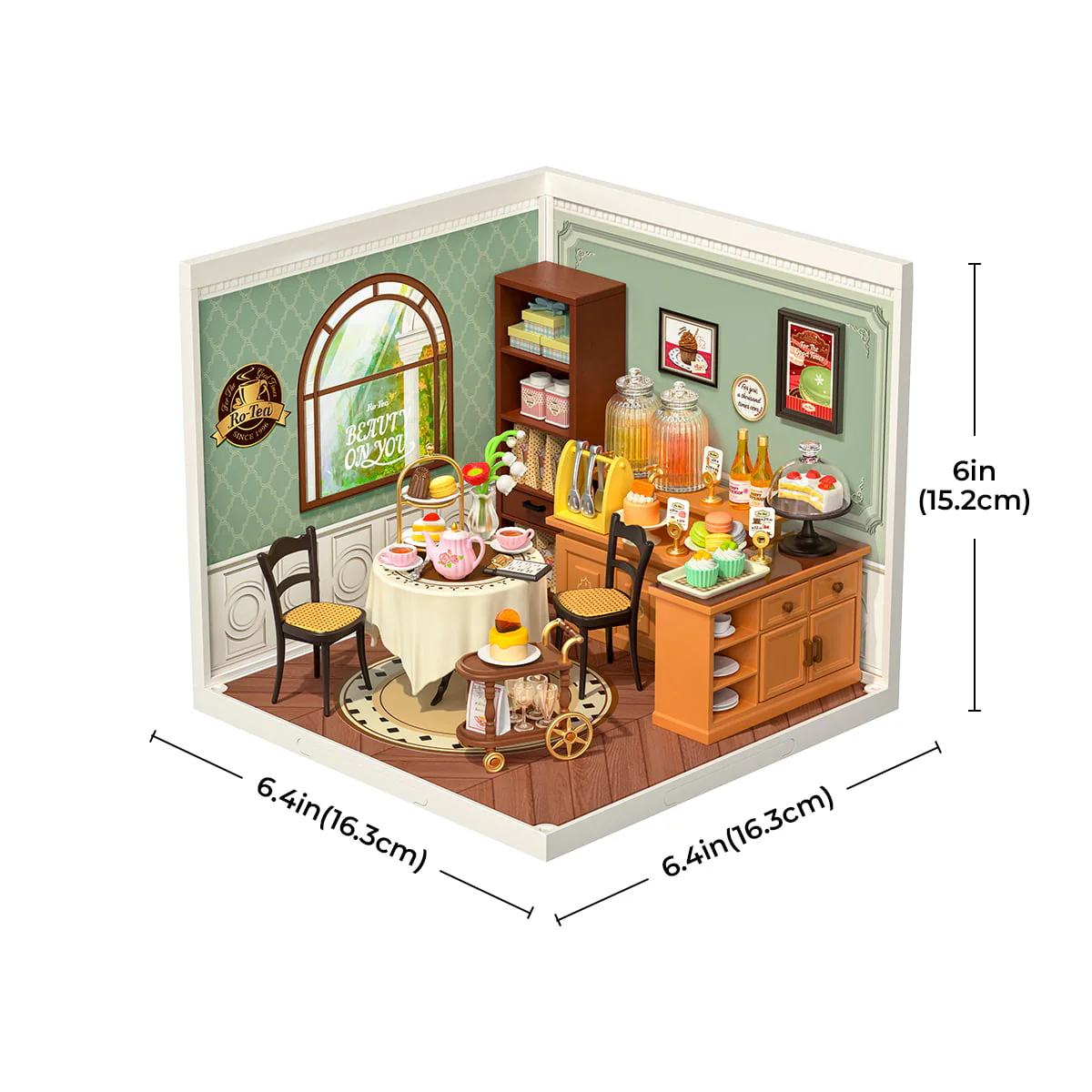 Rolife Sweet Sips Tea DIY Miniature House DW011 - Image 5
