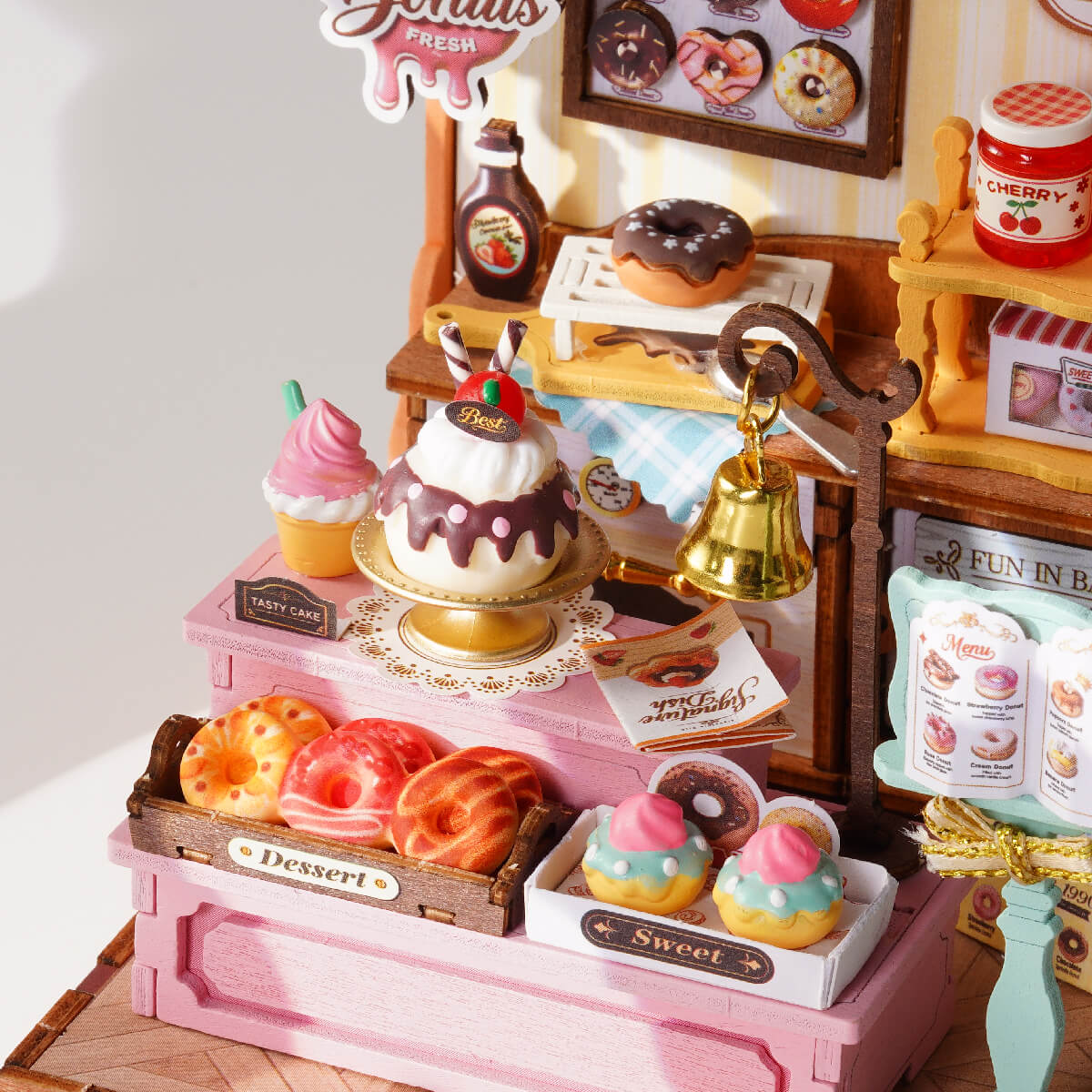 Rolife Sweetie's Donut Shop DIY Miniature House DS051 - Image 5