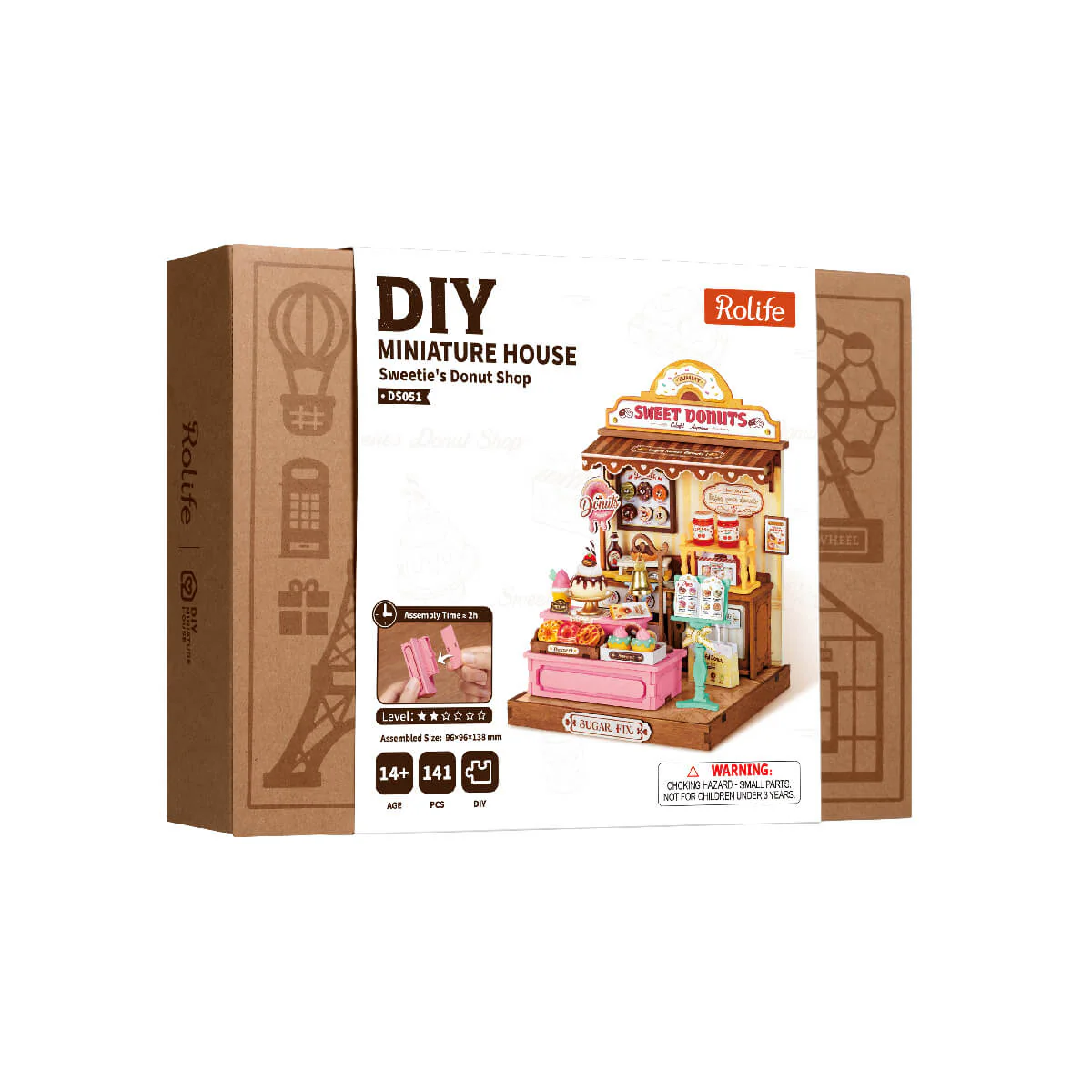 Rolife Sweetie's Donut Shop DIY Miniature House DS051 - Image 6