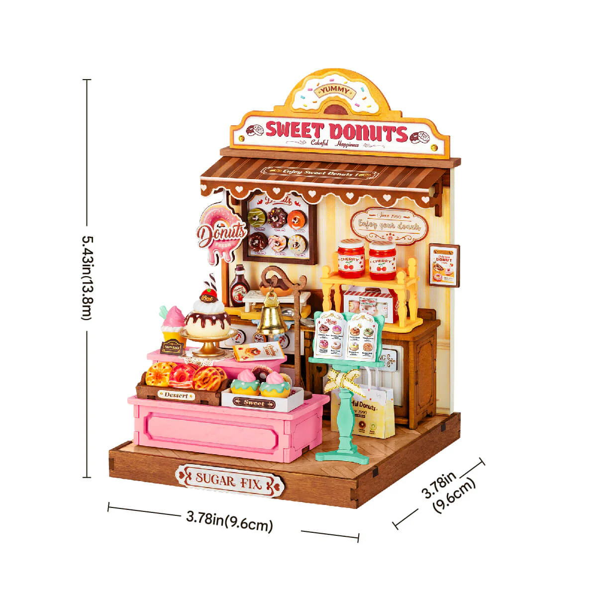Rolife Sweetie's Donut Shop DIY Miniature House DS051 - Image 7