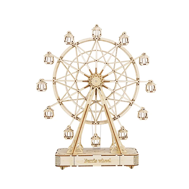 Rolife Ferris Wheel 3D Wooden Puzzle Music Box TGN01 - Image 8