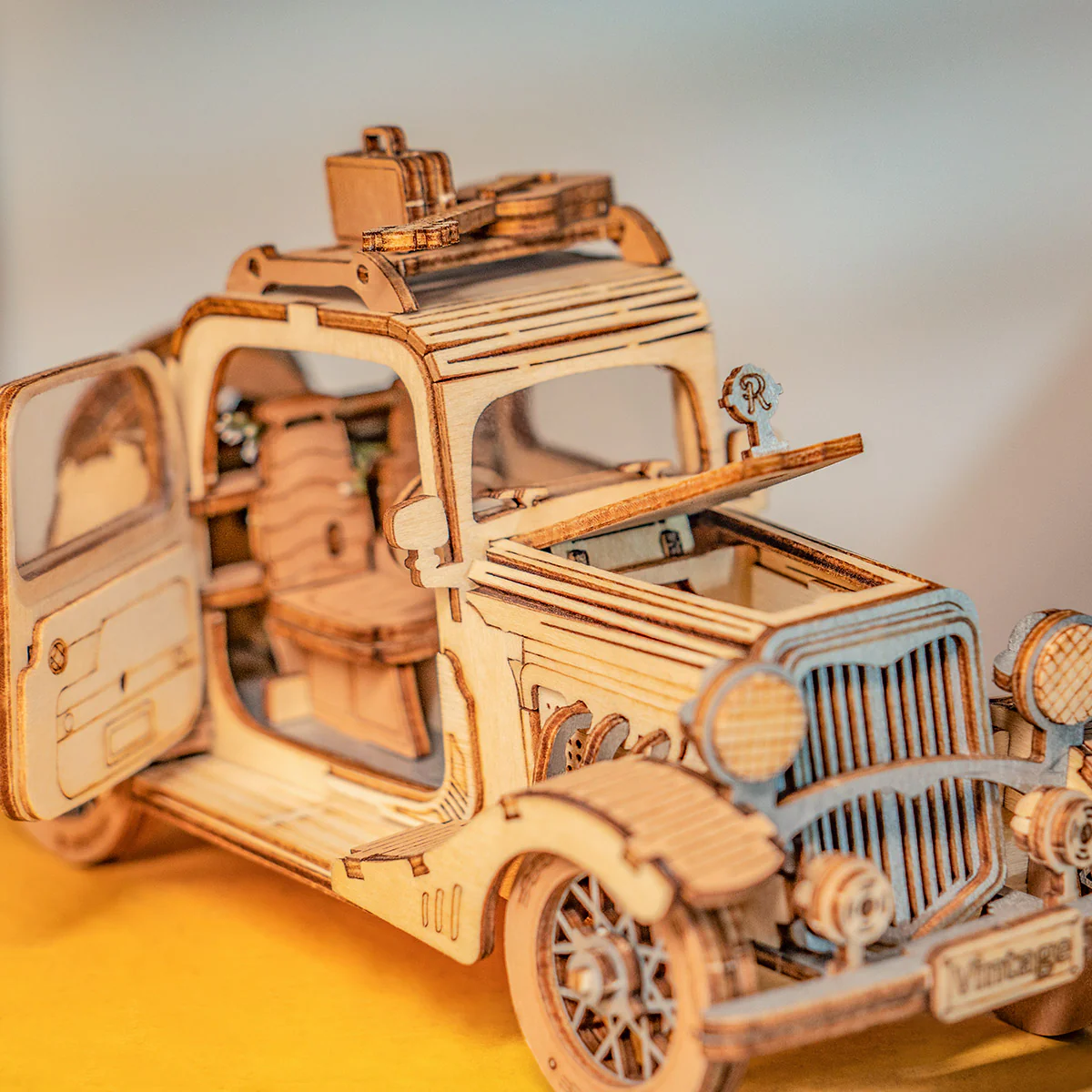 Rolife Vintage Car 3D Wooden Puzzle TG504 - Image 2