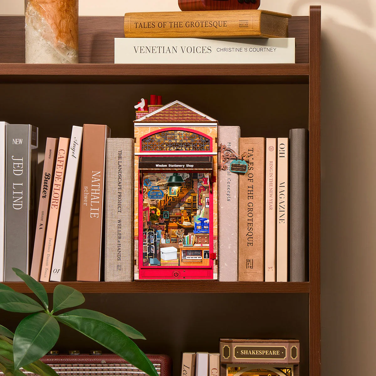 Rolife Wisdom Stationery Shop DIY Book Nook TGB19 - Image 3