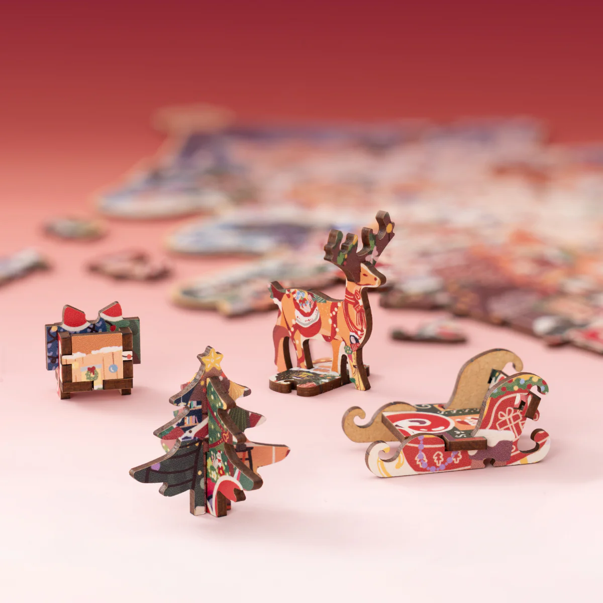 Rowood Christmas Town Wooden Jigsaw Puzzle TA007 - Image 3
