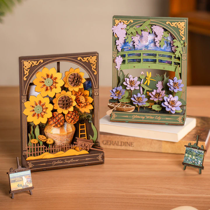 Rowood Golden Sunflower Wall Art 3D Wooden Puzzle TH002 - Image 8