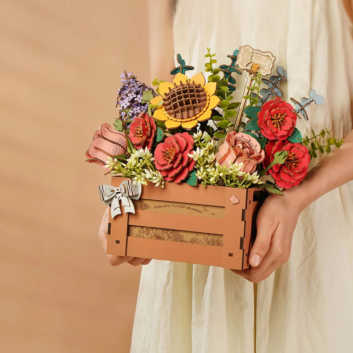 Rowood Wooden Bloom Box DIY 3D Puzzle TW02H - Image 3